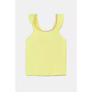 United Colors of Benetton top copii culoarea verde, 366NCH01X imagine
