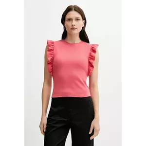 United Colors of Benetton top culoarea roz, 3FMED10A3 imagine