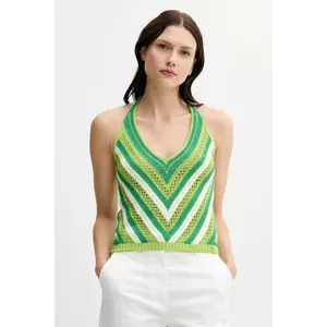 United Colors of Benetton top culoarea verde, 1194EH01E imagine