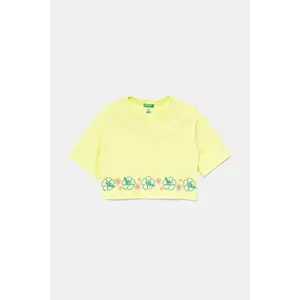 United Colors of Benetton tricou de bumbac pentru copii culoarea verde, 3096C10PC imagine