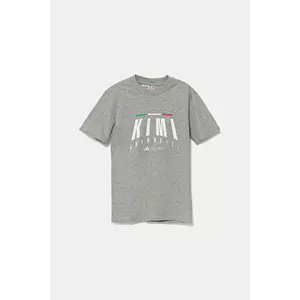 adidas Performance tricou de bumbac pentru copii MERCEDES culoarea gri, cu imprimeu, JZ8913 imagine