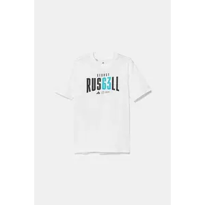 adidas Performance tricou de bumbac pentru copii MERCEDES culoarea alb, cu imprimeu, JZ8907 imagine