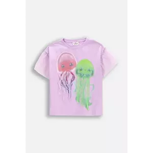 Coccodrillo tricou copii culoarea violet, INSIDE OCEAN GIRL KIDS imagine