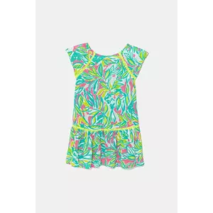 United Colors of Benetton rochie fete culoarea turcoaz, mini, evazați, 4UIACV03G imagine