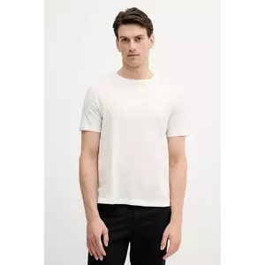 United Colors of Benetton tricou din bumbac culoarea bej, uni, 3P7XU1058 imagine