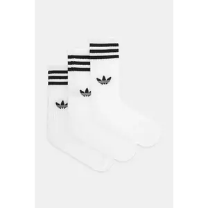 adidas Originals șosete 3-Stripes 3-pack culoarea alb, JV7401 imagine