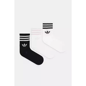 adidas Originals șosete 3-Stripes 3-pack culoarea alb, JV7405 imagine