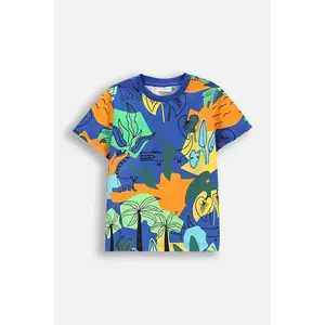 Coccodrillo tricou din bumbac cu imprimeu, TROPICAL STORY BOY KIDS imagine