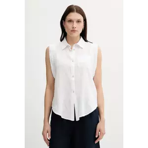 United Colors of Benetton cămașă culoarea alb, cu guler clasic, regular, 5ONVDQ0C1 imagine