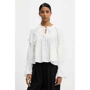 Answear Lab bluza culoarea bej, neted imagine