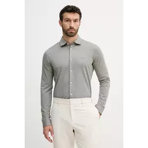 BOSS Orange cămașă din bumbac culoarea alb, cu guler italian, slim, 50519748 imagine