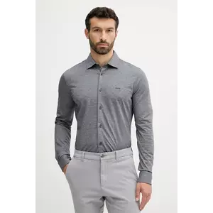 BOSS Orange cămașă din bumbac culoarea alb, cu guler italian, slim, 50519748 imagine