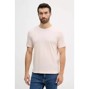 United Colors of Benetton tricou din bumbac culoarea bej, uni, 3P7XU1058 imagine