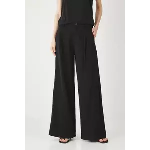 Medicine pantaloni culoarea negru, lat, medium waist imagine