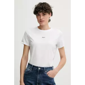 BOSS Orange tricou din bumbac culoarea alb, 50547547 imagine