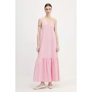 United Colors of Benetton rochie culoarea roz, maxi, evazati, 4SZRDV0B8 imagine