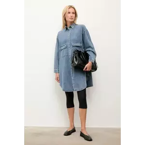 Answear Lab cămașă din denim cu guler clasic, relaxed imagine