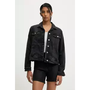 Answear Lab geaca jeans culoarea negru, de tranzitie imagine