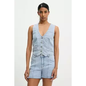 Answear Lab vesta jeans un singur rand de nasturi imagine