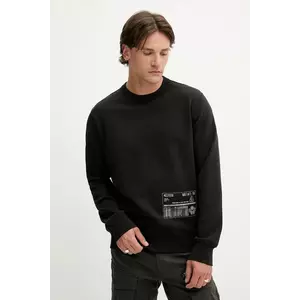 G-Star hanorac de bumbac culoarea negru, cu imprimeu, D26284-D970 imagine