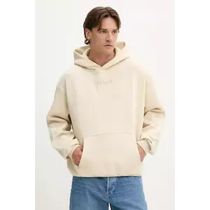 Karl Kani bluză culoarea bej, cu glugă, uni, PD00005321 imagine