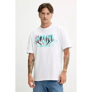 Karl Kani tricou din bumbac culoarea alb, cu imprimeu, PD00005354 imagine