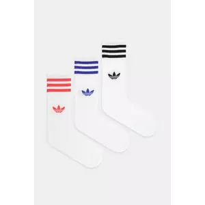 adidas Originals șosete 3-Stripes 3-pack culoarea alb, JV7419 imagine
