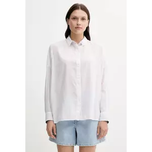 Pepe Jeans cămașă culoarea roz, cu guler clasic, relaxed, PL305100 imagine