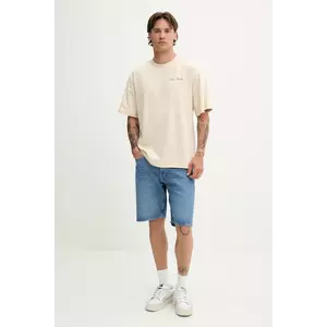 Karl Kani tricou din bumbac culoarea bej, cu imprimeu, PD00005333 imagine