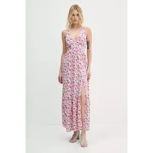 Hollister Co. rochie culoarea alb, maxi, evazați, KI359-5132 imagine