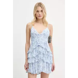 Hollister Co. rochie culoarea alb, mini, evazați, KI359-5239 imagine