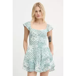 Hollister Co. rochie culoarea alb, mini, evazați, KI359-5163 imagine