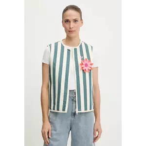 adidas Originals vestă culoarea bej, de tranziție, KC0674 imagine