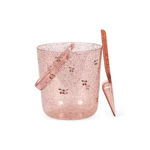 Konges Sløjd set de jucării cu nisip GLITTER BUCKET AND SHOVEL PRINT KS104531 imagine