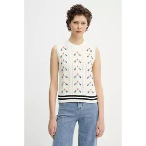 PS Paul Smith vestă din amestec de lână culoarea bej, W2R-592N-T31335 imagine