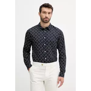 Pepe Jeans cămașă din bumbac culoarea bleumarin, cu guler clasic, regular, PM309093 imagine