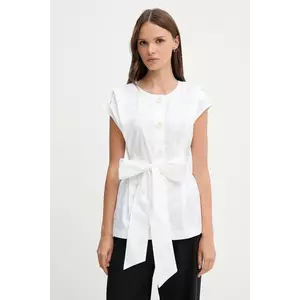 Pedro del Hierro cămașă din bumbac culoarea bej, regular, 7659077 imagine