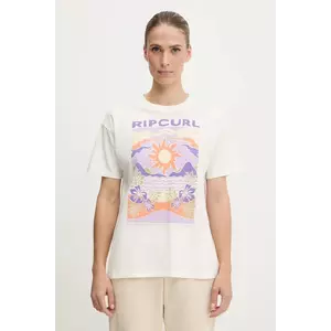 Rip Curl tricou din bumbac culoarea alb, 0I1WTE imagine