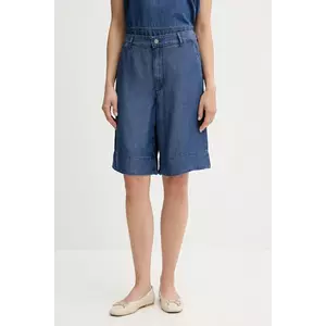 United Colors of Benetton pantaloni scurți uni, high waist, 4KHND9020 imagine