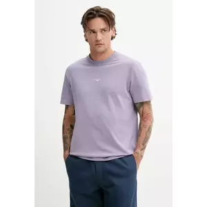 Marc O'Polo tricou din bumbac culoarea violet, cu imprimeu, 5000006576 imagine