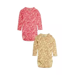 Mini Rodini body bebe Mini leopard 2-pack 1100029700 imagine