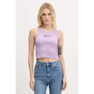 Karl Lagerfeld Jeans top culoarea violet, A3W17043 imagine