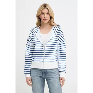 Marc O'Polo hanorac de bumbac culoarea bleumarin, cu glugă, cu imprimeu, 5000006577 imagine