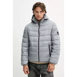 Karl Lagerfeld Jeans geacă culoarea gri, de tranzitie, A3M15036 imagine