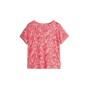 Mini Rodini tricou copii Mini leopard culoarea roz, 1100029328 imagine