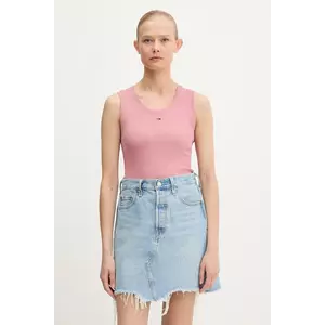Tommy Jeans top culoarea roz, DW0DW20673 imagine