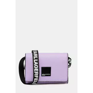 Karl Lagerfeld Jeans poșetă culoarea violet, A3W32057 imagine