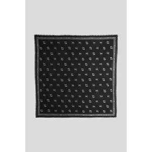 Karl Lagerfeld eșarfă IKON culoarea negru, cu imprimeu, A3W33068 imagine