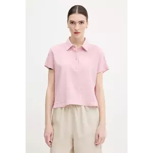 United Colors of Benetton bluză culoarea roz, uni, 5ONVDQ0BQ imagine