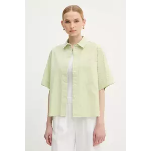 United Colors of Benetton cămașă culoarea verde, cu guler clasic, regular, 5SZRDQ0C0 imagine